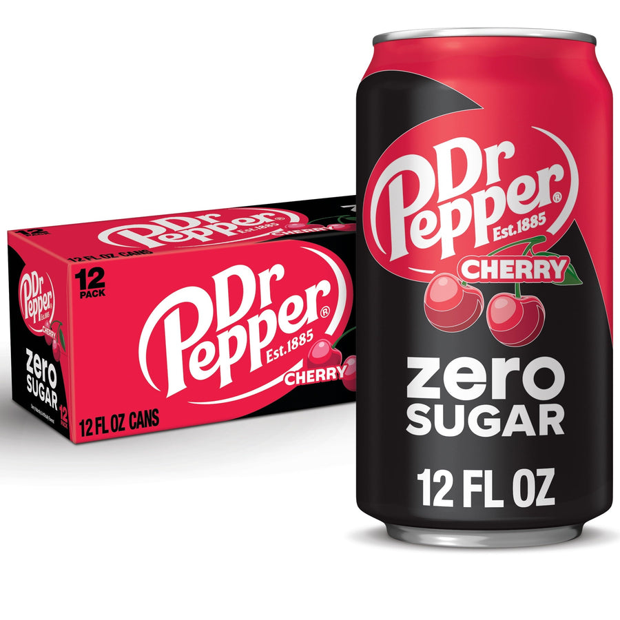 Dr Pepper Cherry Zero Sugar Soda - Light Sip